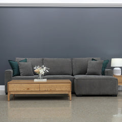 Noosa Sofa Bed w/ Chaise Charcoal