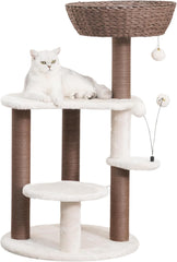 Petpals Handwoven Cat Tree with Condo, Top Bed & Sisal Scratching Posts