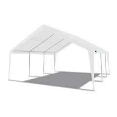 King Canopy Expandable Canopy 12' x 20' / 20' x 20', Steel Frame, 8-Leg, White