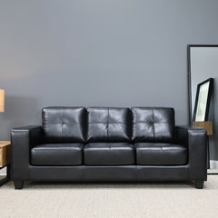 Casey 3 Seater Sofa Black