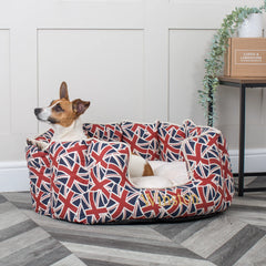 High Wall Bed For Dogs in Union Jack