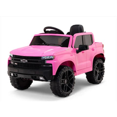 2026 12V Official Chevrolet Silverado Truck Kids Ride On One Seater Electric Car With RC