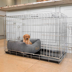 Cozy & Calming Puppy Cage Bed In Granite Boucl茅