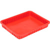 Global Industrial(TM) Plastic Dividable Grid Container - DG93030 22-1/2"L x 17-1/2"W x 3"H Red