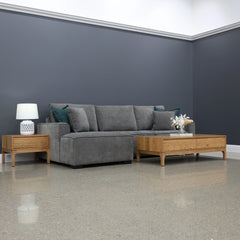 Noosa Sofa Bed w/ Chaise Charcoal