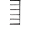 14" Deep x 72" Wide x 86" High 6 Tier Black Add-On Shelving Unit