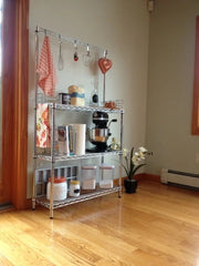18" Deep x 30" Wide x 63" High Classic Chrome Bakers Rack