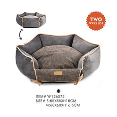 Quality Dog Bed Velvet Luxury Pet Bed