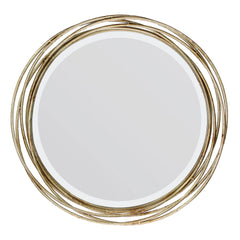 Better Homes & Gardens Round Metal Decorative Wall Mirror, 17.13 x 17.13 x 3.15 inches
