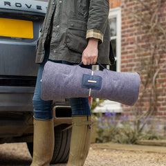 Travel Mat in Oxford Herringbone Tweed