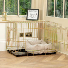 Cozy & Calming Puppy Cage Bed In Mink Boucl茅