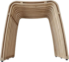 J&V TEXTILES Dining Bench with Storage, Bamboo Top, 11-7/8L x 18-1/8W x 18-1/8H inches, Natural Wood