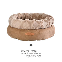 Nest Cat Bed Sleeping Fuzzy Round Dog Bed