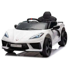 12V Chevrolet Corvette C8 Kids Ride On One Seater Electric Car with RC