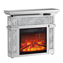 ENENE Mirrored Electric Fireplace 47 x 40 1500W Indoor Fireplace