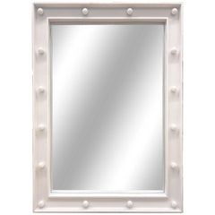 Justice 18" x 22" Rectangle Lighted Wall Mirror, White