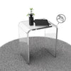 Ageszoe Coffee Table with Storage Shelf,Acrylic Modern Clear End Table,Kid's Table for Livingroom, 32"L x 16"W x 16"H"