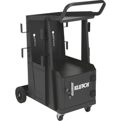 Klutch 2-Tier Welding Cart with Locking Cabinet, 31-1/2in.L x 16-1/8in.W x 28in.H