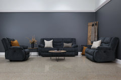 Werribee Electric Reclining Sofa Caviar