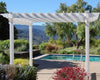DuraTrel Queensbrook 7.5' x 7.5' White Vinyl Pergola