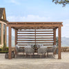 SummerCove 13 ft. x 11 ft. Woodlynne Steel Pergola