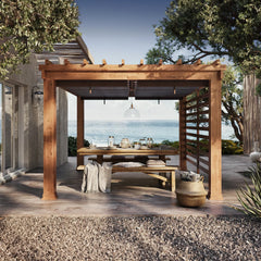 SummerCove 13 ft. x 11 ft. Woodlynne Steel Pergola