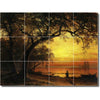 Ceramic Tile Mural-Albert Bierstadt Waterfront Painting 17. 17" w x 12.75" h using (12) 4.25 x 4.25 ceramic tiles