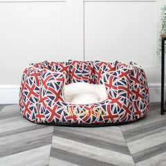 High Wall Bed For Dogs in Union Jack