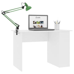 moobody Computer Desk with Storage Shelves Engineered Wood Writing Desk Gaming Table White Home Office Furniture 43.3 x 23.6 x 28.7 Inches (W x D x H)
