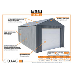Sojag Everest 12 ft. x 25 ft. Garage