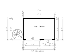 Well Done 1 Home Kits Small Spaces - Ocean View with Spiral Stairs - Assembled Size 12'W x 8'D x 16'H