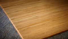 Bamboo Deluxe Roll-Up Chairmat, 43" x 48", no lip