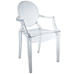 Modway Casper Miniature Chair in Clear, 3.5"l x 3.5"w x 6.5"h"