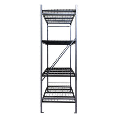 Stronghold Garage Gear by Shin Crest Steel 4-Tier Storage Rack 72"H x 24"D x 77"W, 1000lb per shelf