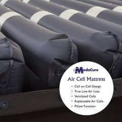 Medacure Alternating Pressure Air Mattress with Pump Included - Twin Size 80" x 36" x 8"