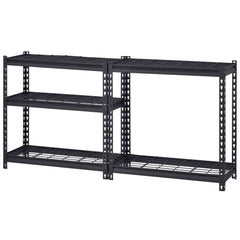 Muscle Rack 30"W x 12"D x 60"H 5-Tier Steel Shelving; 500 lb. Capacity per Shelf; Black