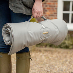 Travel Mat in Granite Rhino Faux Leather