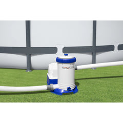 Bestway: Power Steel - Rectangular Swimming Pool Set - 24' x 12' x 52", Above Ground, Tritech Construction, Filter Pump, Ladder & Cover, 7937 Gal.