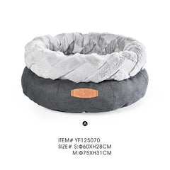 Nest Cat Bed Sleeping Fuzzy Round Dog Bed