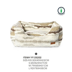 Chenille Pet Bed Comfy Plush Dog Bed