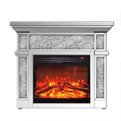 ENENE Mirrored Electric Fireplace 47 x 40 1500W Indoor Fireplace