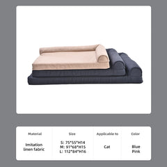 Rectangle Dog Bed Comfort Pet Couch Beds