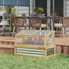 Outsunny Raised Garden Bed with Wooden Cold Frame, 41" x 22.5" x 28.25"