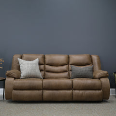 Werribee Electric Reclining Sofa Tan