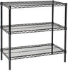 36" Deep x 72" Wide x 63" High 3 Tier Black Starter Shelving Unit