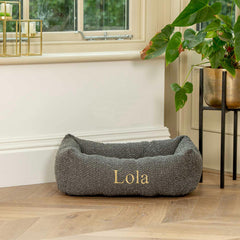 Cozy & Calming Puppy Cage Bed In Granite Boucl茅