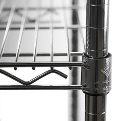 Shelving Inc. 14" d x 24" w x 72" h Chrome Wire Shelving with 5 Tier Shelves, Weight Capacity 800lbs Per Shelf