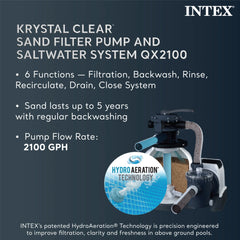 INTEX Ultra XTR 24 x 12 x 52 Rectangular Above Ground Pool Set w/ Filter Pump