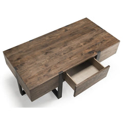 Magnussen Prescott Modern 48" x 24" Coffee Table in Rustic Honey