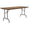Correll 30"x 72" Econoline Laminate Folding Table, Walnut